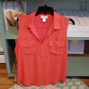 Loft Polka Dot Top
